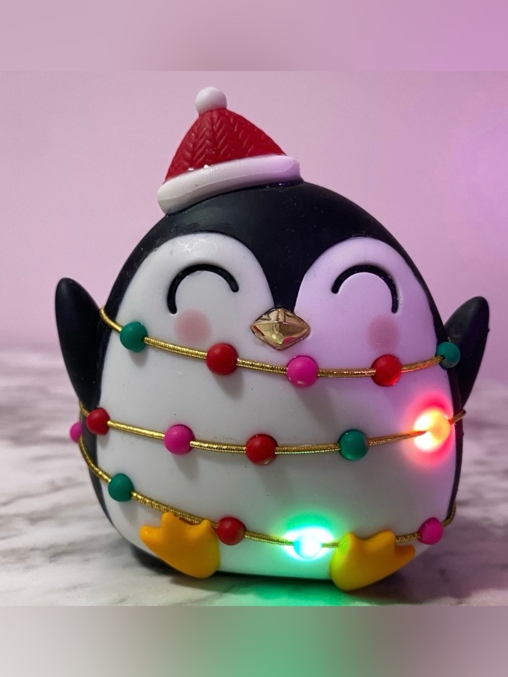 Bath and body works penguin foam soap holder